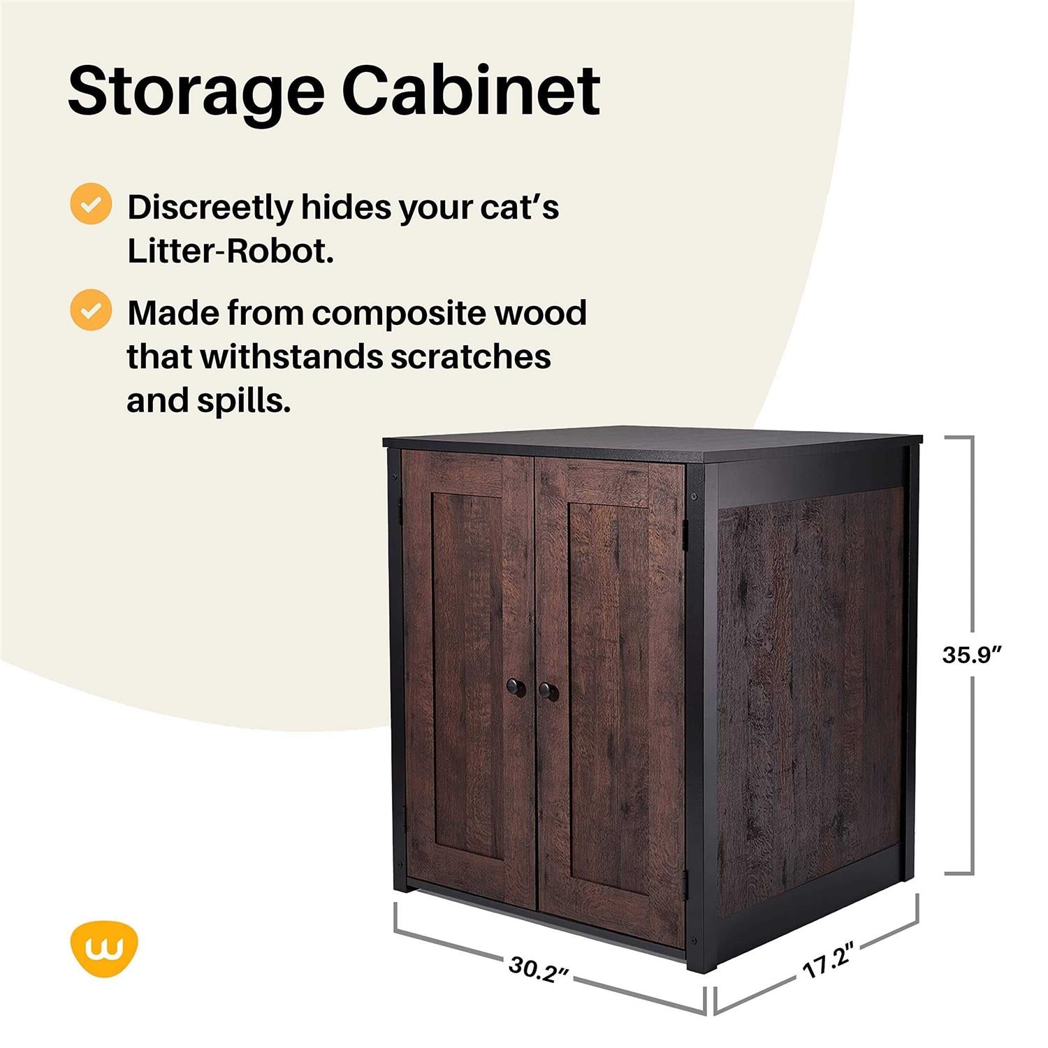 Farmhouse Cat Furniture Storage Cabinet A5583