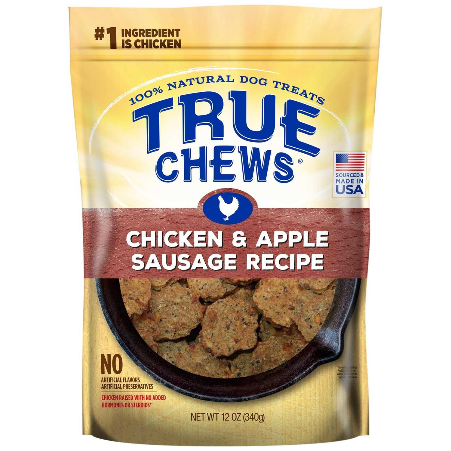 True Chews Dog Treats Chicken &amp; Apple Sausage Recipe - Pet Supplies online store