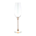 Sparkles Home Rhinestone Crystal Filled Stem Toasting Flutes - Set of 2 in Gift Box