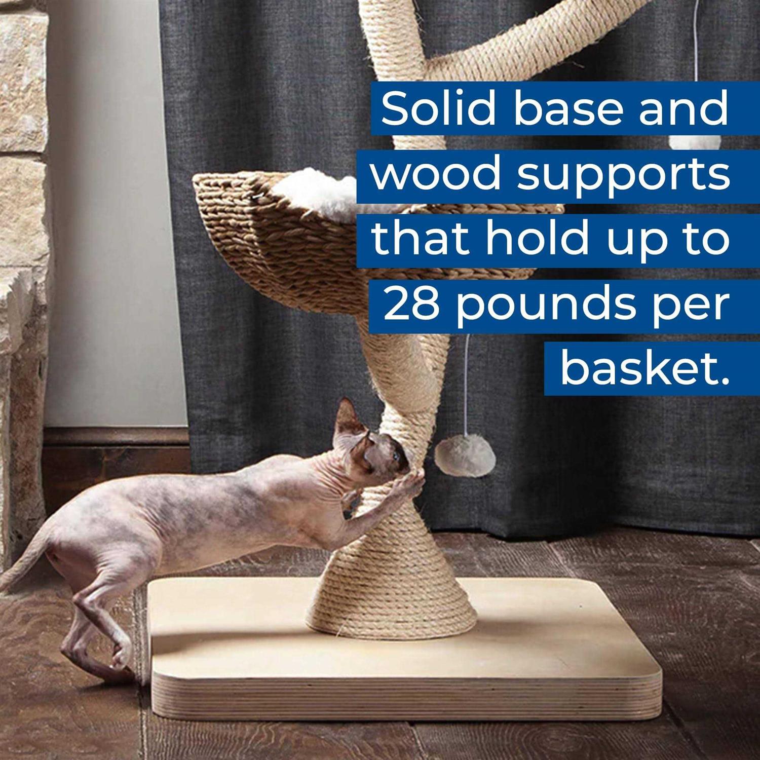 Modern Cat Tree Elevated Tower G298