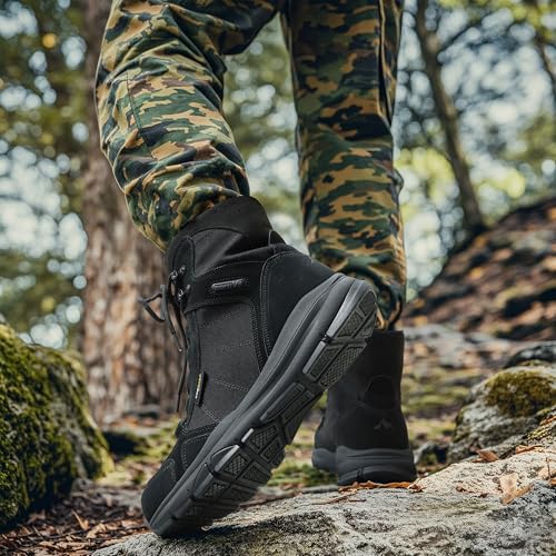 Men's Lightweight Tactical Work Boots for Hiking and Motorcycle S471808