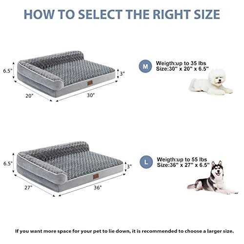 Large Orthopedic Sofa Dog Bed with Removable Washable Cover H322