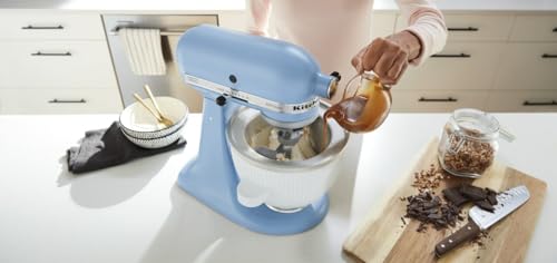 Ice Cream Maker Attachment for Stand Mixer, 2 Quart, White V984245