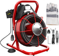 VEVOR Drain Cleaner Machine 75ft x 1/2 in, Drain Cleaning Machines 370W Drain Auger for 1" to 4" Pipes Electric Drain Snake Drill