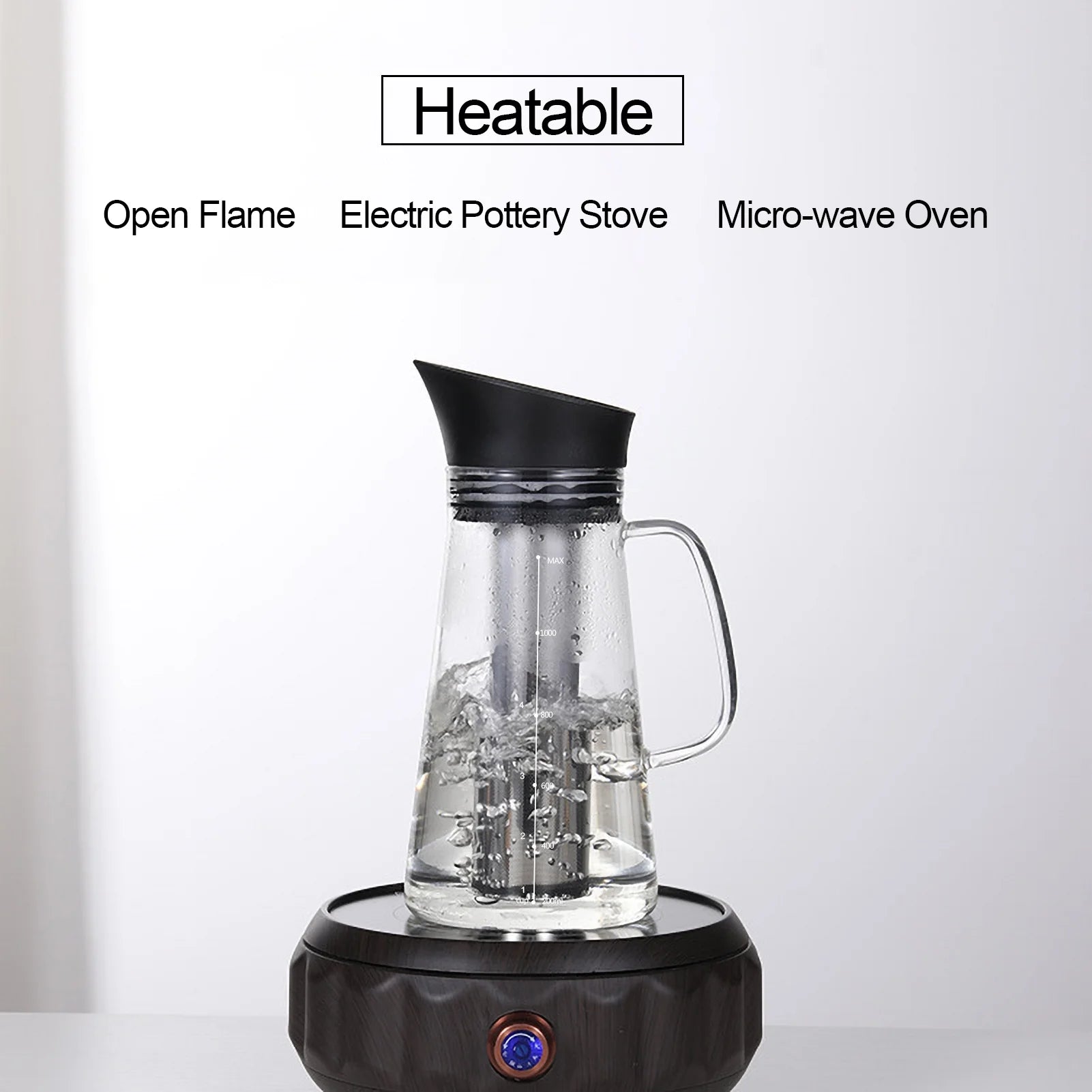 Cold Brew Coffee Maker Kettle Glass Stainless Steel Airtight L464