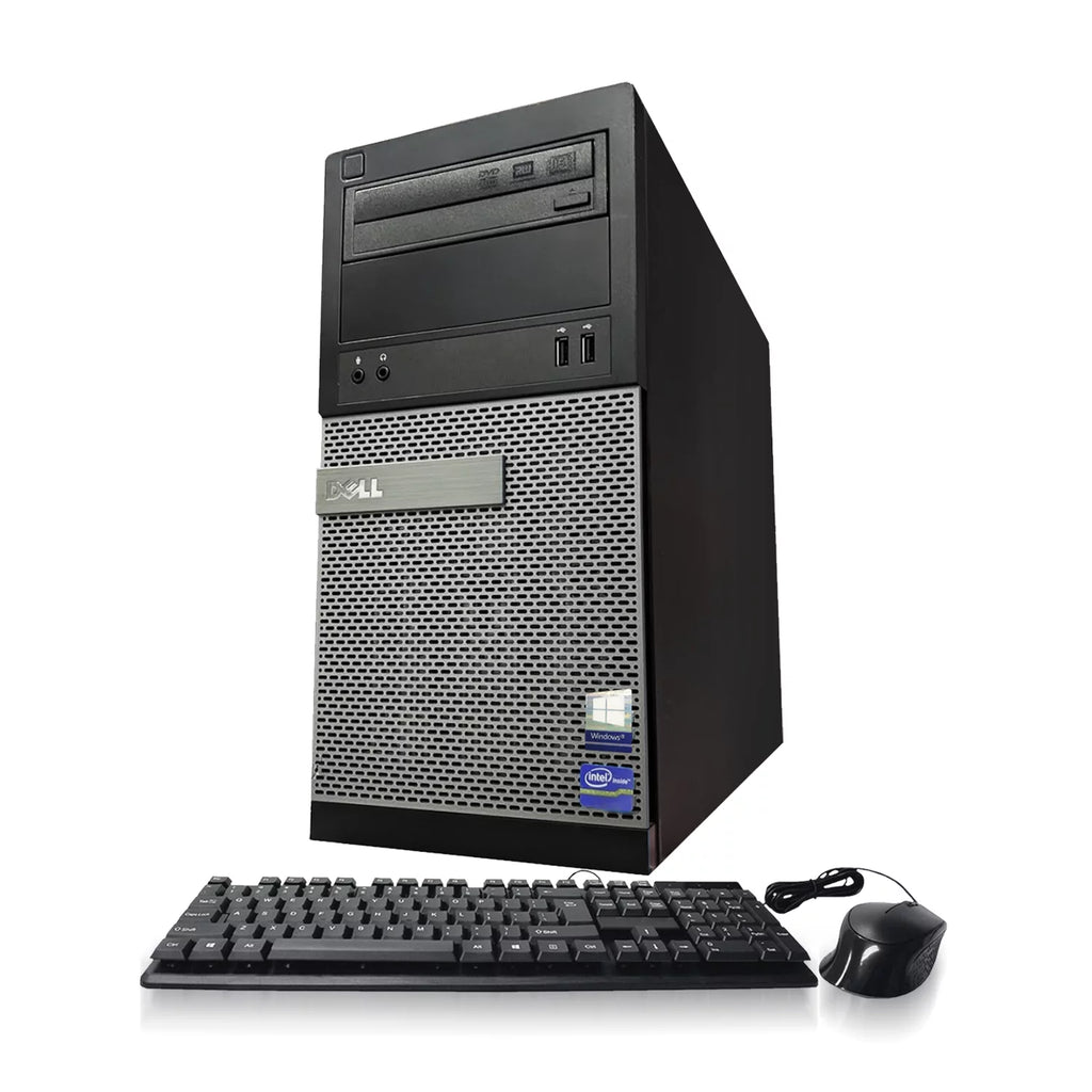 Tower Computer Core i5-3470 16GB 512GB SSD WiFi Windows 10 Pro, 22" LCD O455476