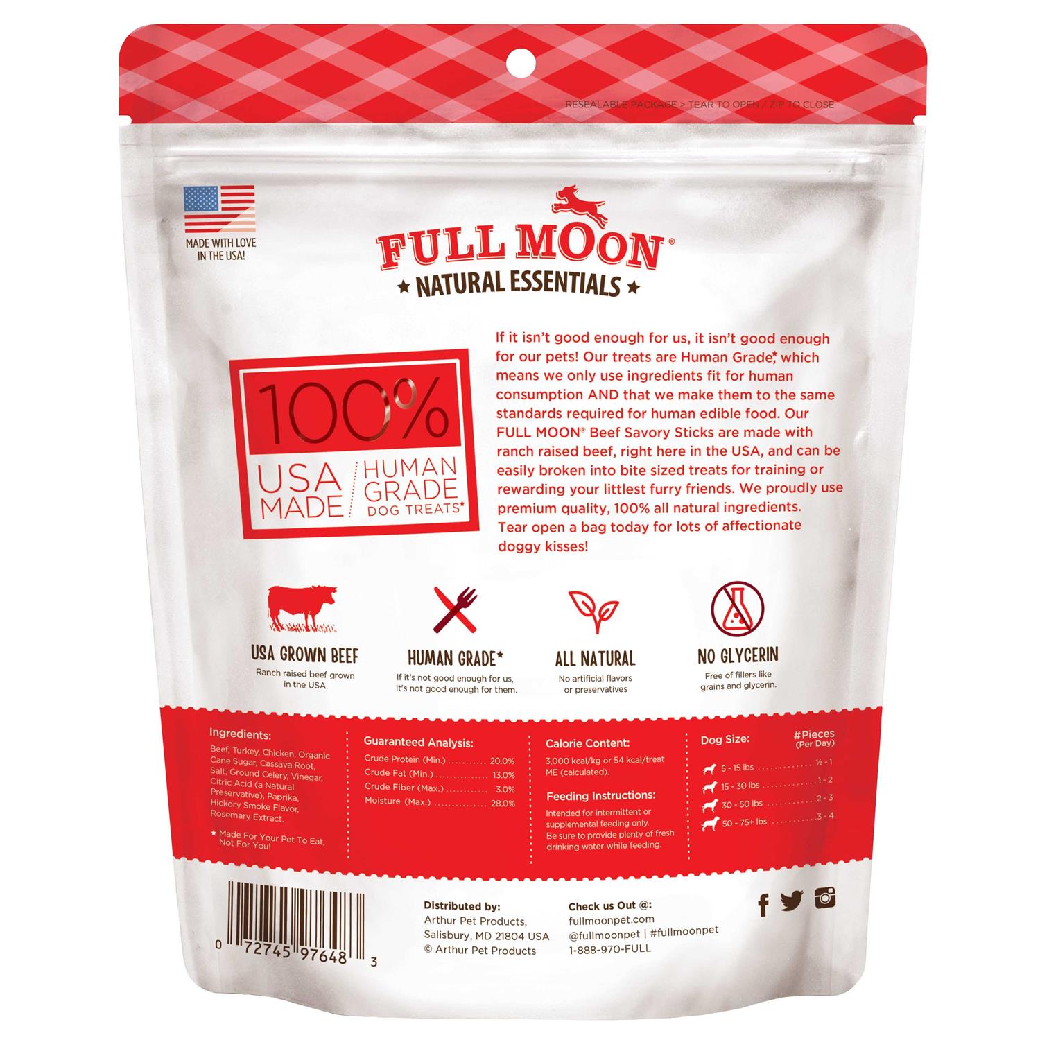 Savory Beef Sticks Dog Treats V3946