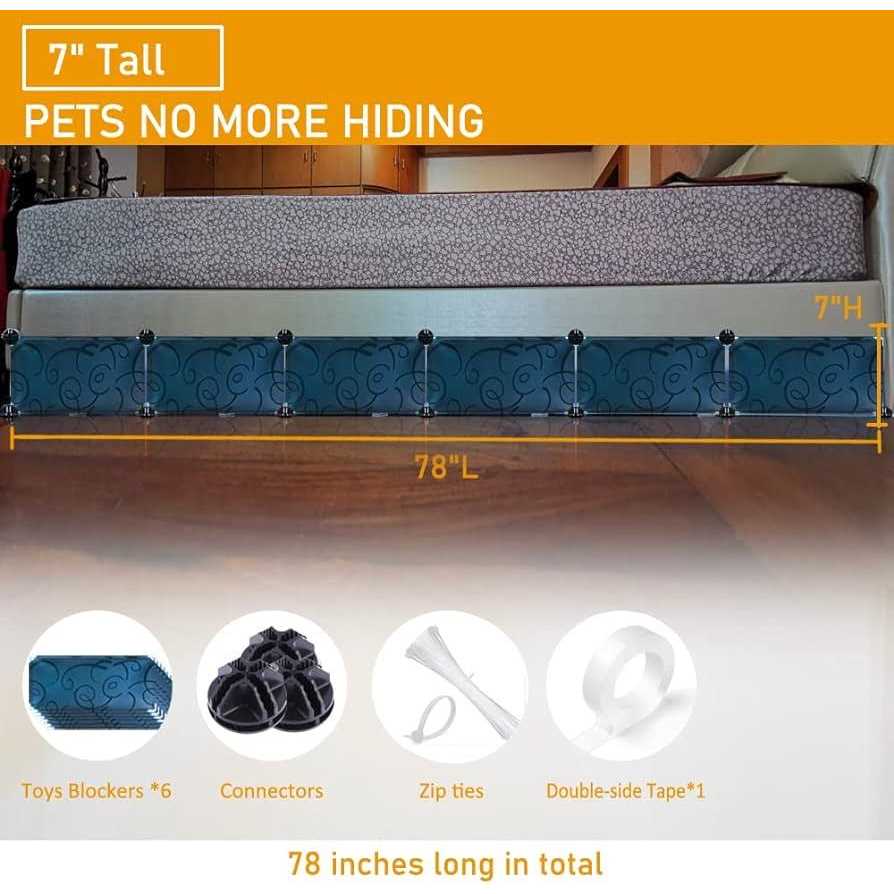 Under Bed Blocker Gap Bumper for Bed or Sofa Couch J35941