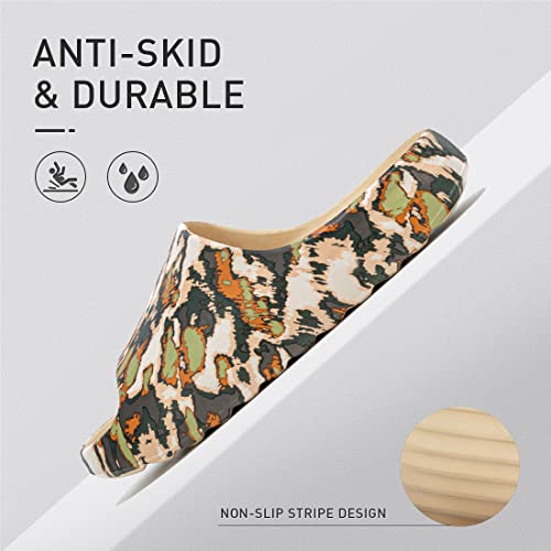 Platform Slides Slippers, Non-Slip Quick Drying Lightweight Shower Shoes W7265