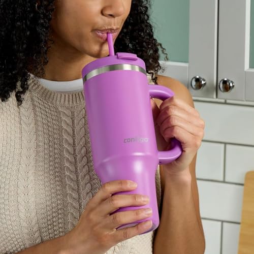 40oz Stainless Steel Vacuum Insulated Tumbler, Leak-Proof, Cold for 29 Hours O99583