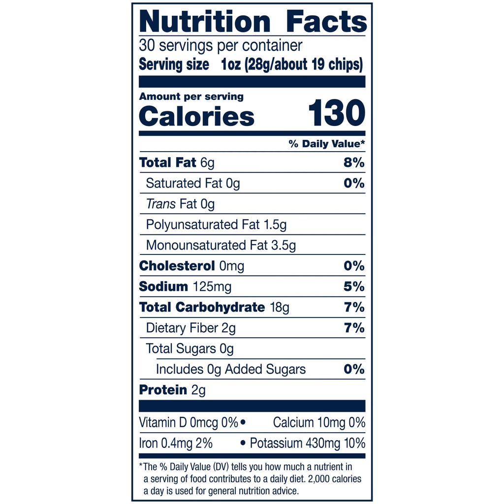 Kettle Cooked Potato Chips, Less Fat, 30 oz I9316