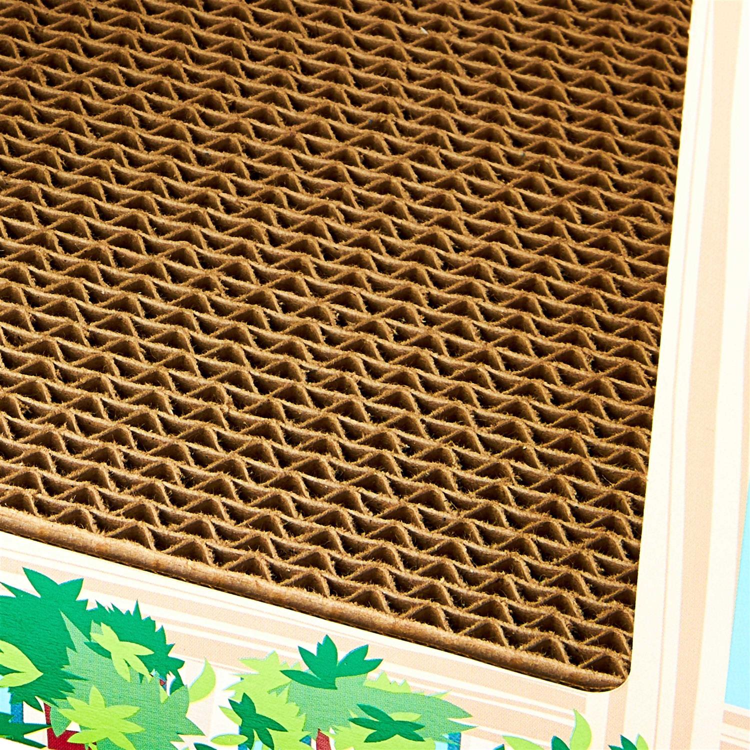 Corrugated Paper Cat Scratch House O8660