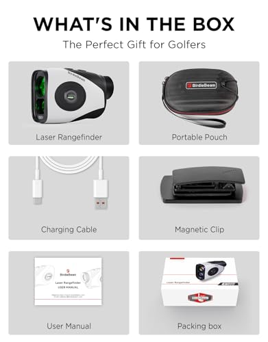 Golf Rangefinder with Slope, 1200Y Laser, 7X Magnification, Flag Lock with Vibration, Magnetic Cart Mount, USB-C Rechargeable L138