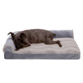FurHaven Wave Fur &amp; Velvet Deluxe Chaise Lounge Dog Bed - Pet Supplies online store