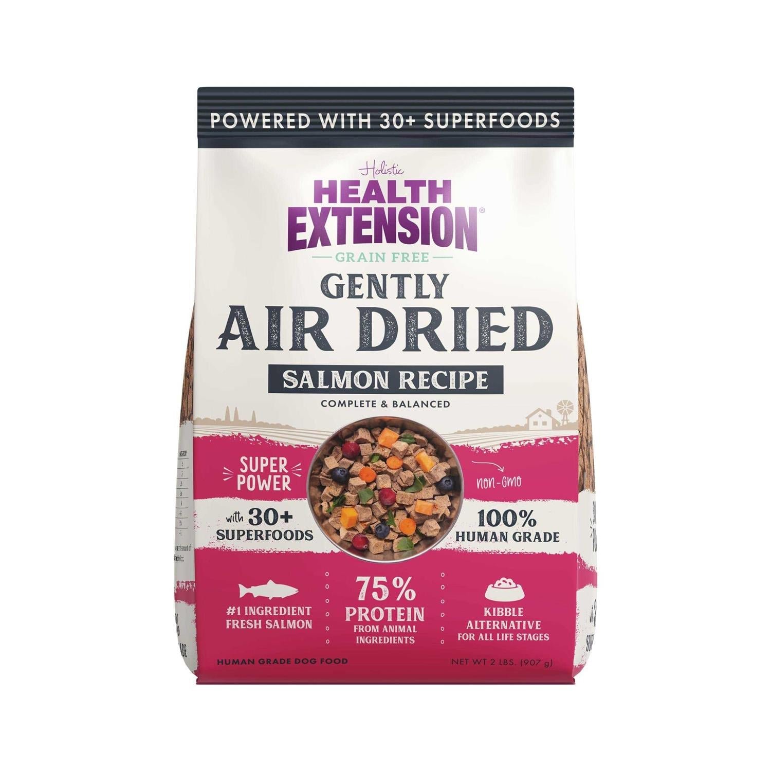 Health Extension Gently Air Dried Salmon Recipe Dog Food - Pet Supplies online store