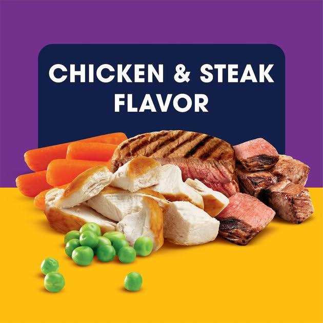 Adult Dry Dog Food Chicken and Steak R35209