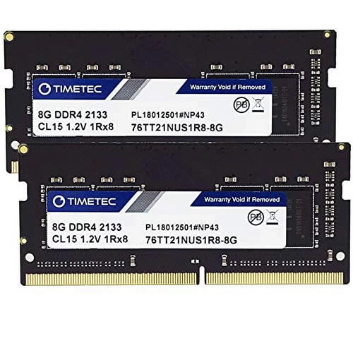 Timetec Timetec 16Gb Kit(2X8Gb) Ddr4 2133Mhz Pc4-17000 Non-Ecc Unbuffered 1.2V Cl15 1Rx8 Single Rank 260 Pin Sodimm Laptop Notebook Pc Computer Memory Ram Module Upgrade (16Gb Kit(2X8Gb)) Internal_Me