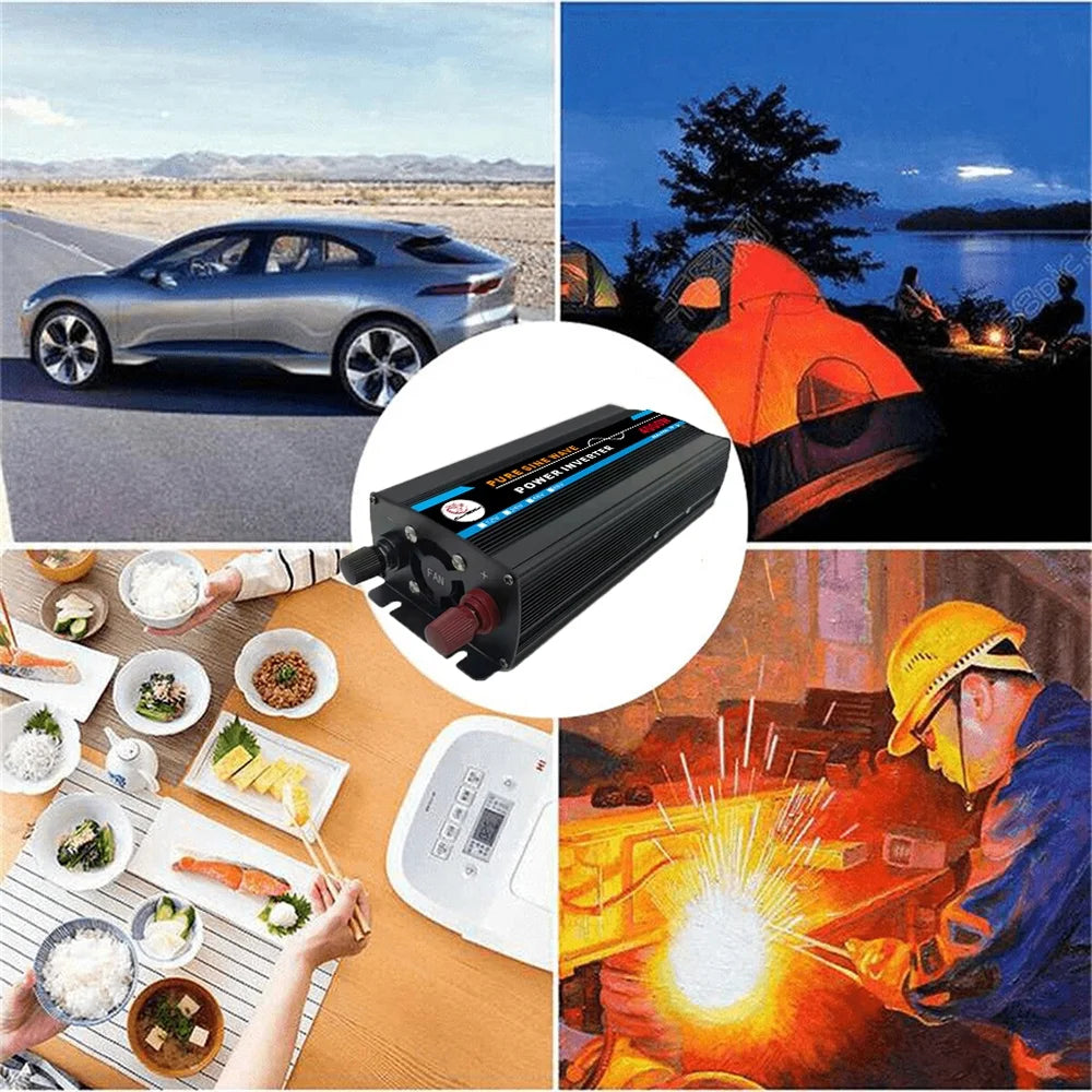 4000W Pure Sine Wave Inverter DC12V to AC120V Q3676