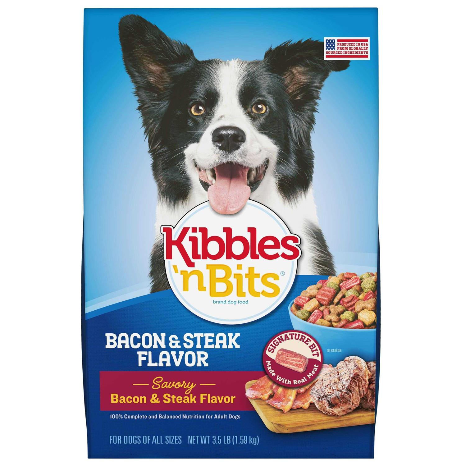 Kibbles 'n Bits Bacon &amp; Steak Dry Dog Food - Pet Supplies online store